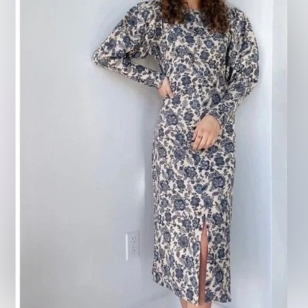 Anthropologie Puff Sleeve Dress